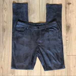 Women’s Lady Dutch Black charcoal metallic pants size S